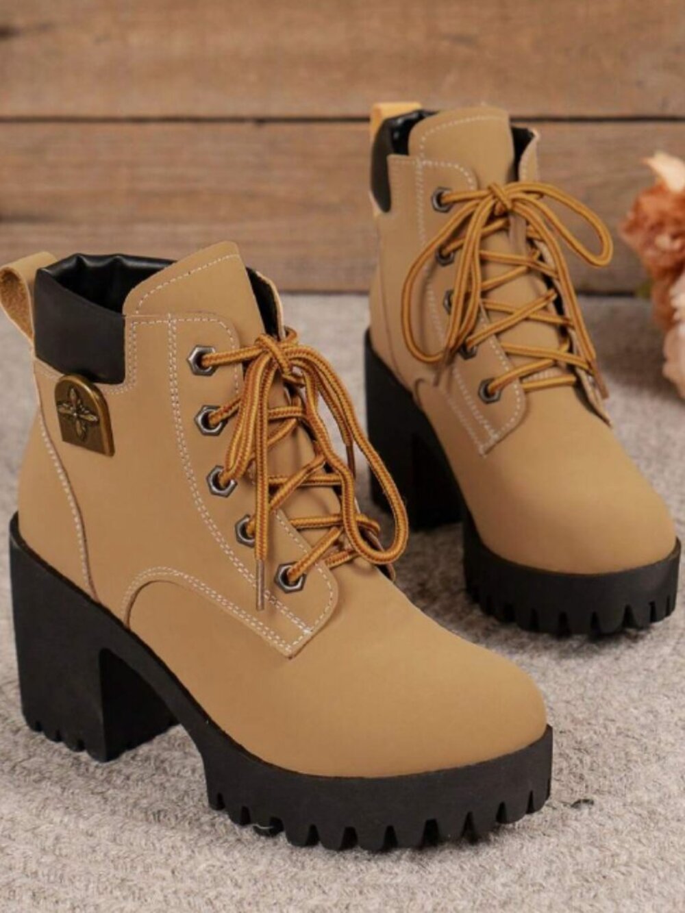 New Stylish Mid-Heel Anti-Slip Waterproof Boots, Lightweight Korean Version,